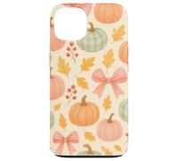Autumn Flower Fall Pumpkin Bow Girl Women Fall Themed Custodia per iPhone 13