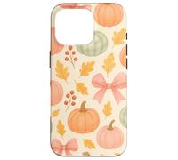 Autumn Flower Fall Pumpkin Bow Girl Women Fall Themed Custodia per iPhone 16 Pro