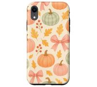 Autumn Flower Fall Pumpkin Bow Girl Women Fall Themed Custodia per iPhone XR