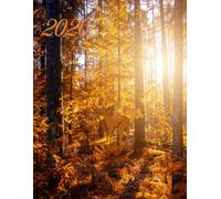 Autumn Forest 2026 A4 Desktop Diary With Week To Page: Serene Weekly Organiser For Business or Home