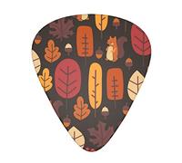 Autumn Forest Cute Squirrel Unique Guitar Picks Chitarra Regalo Per Chitarra Chitarra Per Basso Chitarre Elettriche Acustiche (12