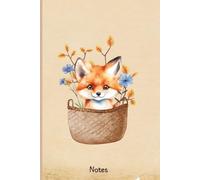 Autumn Fox Notebook: Cozy Watercolor Animal Design - Aesthetic Blank Pages for Notes, Journaling & Sketching (6x9, 120 Pages): Blank Notebook with numbered pages