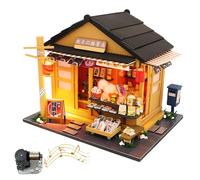 Autumn General Store Kit fai da te casa in miniatura - Puzzle 3D in stile giapponese retrò per adulti (B)