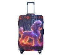 Autumn Glow - Copribagagli da viaggio con barboncino e scritta "Dream", elastico, 45-81 cm, Nero , L