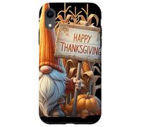 Autumn Gnome Fall Pumpkin For Women Men Happy Thanksgiving Custodia per iPhone XR