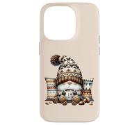 Autumn Gnome For Cold Sweater Weather With Hot Cocoa Mug Custodia per iPhone 14 Pro