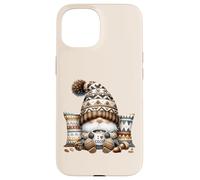 Autumn Gnome For Cold Sweater Weather With Hot Cocoa Mug Custodia per iPhone 15