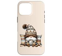 Autumn Gnome For Cold Sweater Weather With Hot Cocoa Mug Custodia per iPhone 16 Pro Max