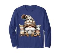 Autumn GNOME for Cold Sweater Weather with Hot Cocoa Mug Maglia a Manica