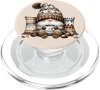 Autumn Gnome For Cold Sweater Weather With Hot Cocoa Mug PopSockets PopGrip per MagSafe