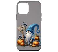 Autumn Gnome With Pumpkin Patch Sign And Crows Fall Vibes Custodia per iPhone 12 mini
