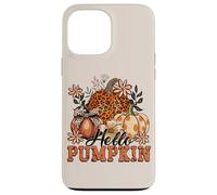 Autumn Hello Pumpkin Design. Woman Fall Custodia per iPhone 13 Pro Max
