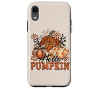 Autumn Hello Pumpkin Design. Woman Fall Custodia per iPhone XR