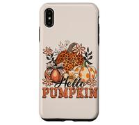 Autumn Hello Pumpkin Design. Woman Fall Custodia per iPhone XS Max
