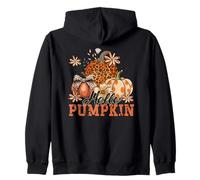 Autumn Hello Pumpkin Design. Woman Fall Felpa con Cappuccio