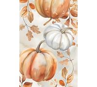 Autumn Journal: Cozy Watercolor Pumpkin Notebook with Fall Leaves | 6x9 College Ruled for School, Office, Journaling, Thanksgiving Notes & Seasonal Gifts