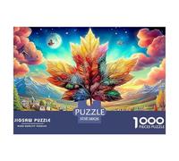 Autumn Leaf TreeExquisite 1000-Piece Jigsaw Puzzles for Adults Containing A Wealth of Challenging Educational Puzzle Game Pieces - Designed to Be A Cherished Gift Jigsaw Puzzles for Adults And Kids 1