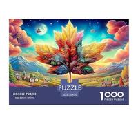 Autumn Leaf TreePhenomenal 1000-Piece Jigsaw Puzzles for Adults The Definitive Encounter with Impossible, Hard, Difficult Challenging Puzzle Games - This Is The Crowning Gift Jigsaw Puzzles for Adult