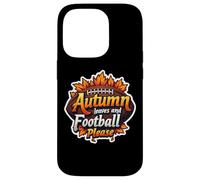 Autumn Leaves And Football Please Fan Lover Ball Ragazzi Uomo Custodia per iPhone 14 Pro