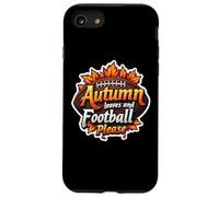 Autumn Leaves And Football Please Fan Lover Ball Ragazzi Uomo Custodia per iPhone SE (2020) / 7/8
