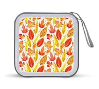 Autumn Leaves Funny CD Case Holder Organizer 40 Capacità DVD Collection Storage Bag Wallet Book per Auto Casa Viaggio