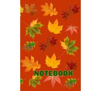 Autumn Leaves Red: School Office Notebook