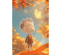 Autumn Magic Notebook - Cute Boy & Glowing Butterfly in Enchanted Forest | 6x9'' (80 Pages) | Cozy & Whimsical Journal for Kids & Adults | Perfect for ... | Aesthetic Gift for Nature & Fantasy Lovers!