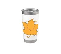 Autumn Maple Leaf gode di un biscotto Bicchiere termico in acciaio inox doppia parete
