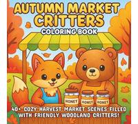 Autumn Market Critters: Woodland animals selling pies, pumpkins, and handmade harvest treasures
