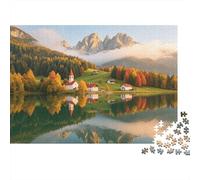 Autumn Mountain 1000 Piece Jigsaw Puzzles Recycled Alpine Scenery Puzzle per Elderly Puzzle Game Props per Family E Friends Birthdays Ottimo Gift 52x38cm/1000pcs