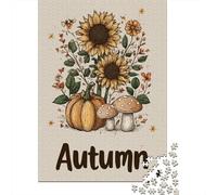 Autumn Nature Poster Puzzle Impossible 1000Pcs Decorazione Per La Casa. Giochi Rilassamento E Intelligence Per Adulti E Ragazzi Da 14 Anni 52x38cm/1000pcs