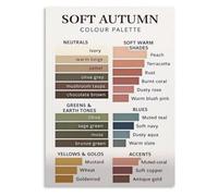 Autumn Neutrals Poster Soft Colour Palette Earth Tones Guide Decor