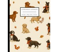 Autumn Paws Composition Notebook: Cozy Dogs and Squirrels Journal
