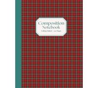 Autumn Plaid Journal: Cozy College Ruled Composition Notebook for School Notes, Planning, and Personal Writing