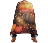 Autumn Pumpkin Harvest Thanksgiving Uomo Donna Mantellina Parrucchiere Professionale Mantella Taglio Capelli Antiaderente Mantella Parrucchiere Per Parrucchieri Acconciatura 168X140Cm