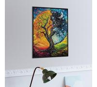 Autumn Raccoon Tree of Life Puzzle 300 Pezzi Multicolore Creativo Ragazzi Animals Plants Gioco Educativo Intelligenza Idea Regalo Per Figlio 300 PCS