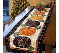 Autumn Spell Quilted Table Runner, Fall & Halloween Farmhouse Decor，A：L