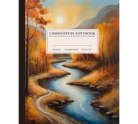 Autumn Splendor Composition Notebook | Vibrant College-Ruled Notebook: Golden Landscape | 110 Pages | 7.5" x 9.25" | Perfect for Students, Work, Artists, and Personal Use