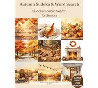 Autumn Sudoku & Word Search: Pumpkins & Fall Leaves Edition - Large Print for Seniors