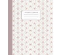 Autumn Themed Pattern Composition Notebook College Ruled 110 Pages 7.5 x 9.25: brown and beige Writing Journal for Back to School Supplies and Gift for Students Teachers and Writers
