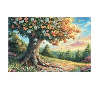 Autumn Tree Forest Wild Nature Rural Countryside Beautiful Warm Puzzle 1000 Pezzi Gioco Creativo Per Ragazzi Intelligenza Educativa Rompicapo Idea Regalo Per Figlio A Natale E Compleanno 1000 PCS