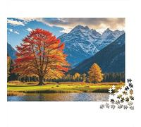 Autumn Tree Puzzle per Adulti 1000 Pezzi Recyclable Fall Landscape Senior Puzzle Impossibile, Difficile e Stimolante Allevia la Demenza Senile Activity 52x38cm/1000 Pezzi