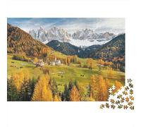 Autumn Valley Puzzles for Elderly 1000 Piece Riciclabile Autumn Valley Puzzle Puzzle Gioco Accessori Impossibile Difficile Difficile Stimolante Attività 52x38cm/1000pcs