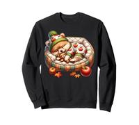Autumn Vibes Cozy Season Cute Pomeranian Stuff Fall Puppy Felpa