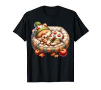 Autumn Vibes Cozy Season Cute Pomeranian Stuff Fall Puppy Maglietta