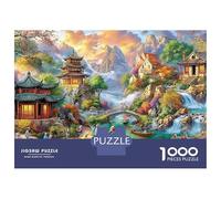 Autumn Village 1000 Piece Jigsaw Puzzles for AdultsFantasy Town Colourful, Challenging & Brainteasing Adults Jigsaw Puzzle, Puzzle The Future - 100% Recycled Cardboard Educational Game Challenging &