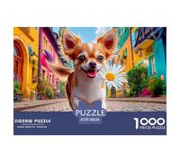 Autumn Village Dog Puzzle Della Galleria D'Arte - 1000 Pezzi Con Immagini Che Ispirano E Meravigliano - Il Regalo Di Festa Che Piace A Tutti 38x26cm/1000pcs