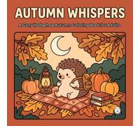 Autumn Whispers: A Cozy Hedgehog Autumn Coloring Book for Adults