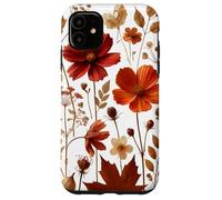 Autumn Wildflower Botanical Burnt Orange Fall Style Look Custodia per iPhone 11