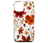 Autumn Wildflower Botanical Burnt Orange Fall Style Look Custodia per iPhone 12 mini